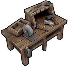 Icône représentant un marteau croisé avec un plan